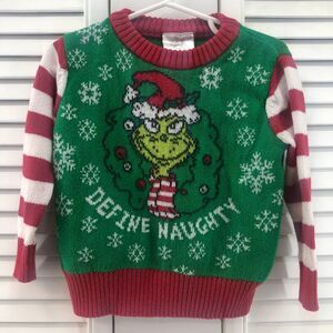 The grinch holiday Sweater 18 M define naughty